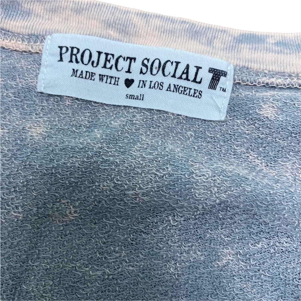 Project Social T Pink Sweatshirt Lounge S Floral Shop All Day Dance All Night - Picture 5 of 9